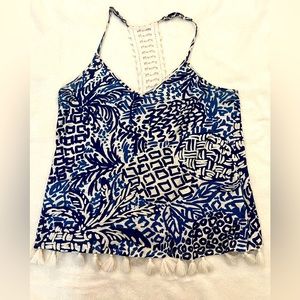 Lilly Pulitzer blue and white Tank